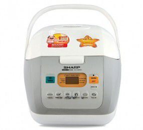 Nồi cơm điện tử Sharp KS-COM18V-W - Dung tích 1.8L - Hàng chính hãng