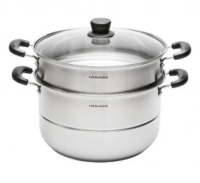 Nồi hấp 2 tầng Inox Lock&Lock LLH1282 - Hàng chính hãng