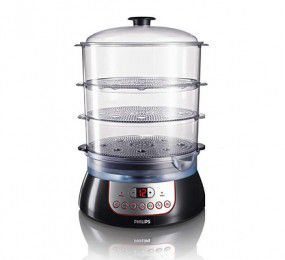 Nồi hấp đa năng 3 tầng Philips HD9140 - Dung tích 10 lít - Hàng chính hãng