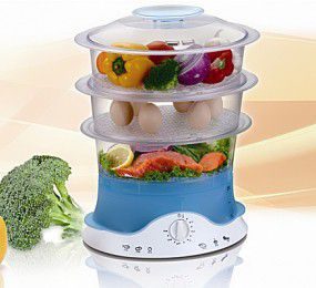 Nồi hấp điện 3 tầng Braburg B3F - Dung tích 9L