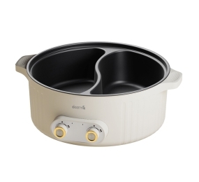 Nồi lẩu điện 2 ngăn Deerma DG50W  - Hàng chính hãng