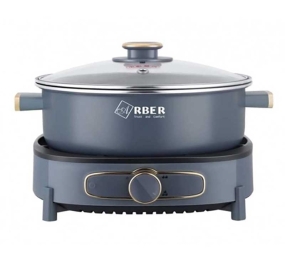 Nồi lẩu nướng đa năng Arber HH5.5LGRAY/GREEN - Hàng chính hãng