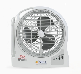Quạt sạc tích điện Honjianda HJD-FL 313LED (2 Bình 6V5Ah) - Hàng chính hãng