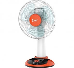 Quạt sạc tích điện kết hợp đèn LED Comet CRF0612 - Hàng chính hãng