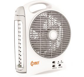Quạt sạc tích hợp đèn LED Comet CRF0508 - Hàng chính hãng