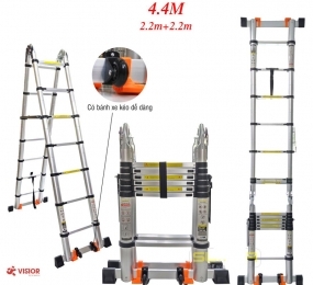 Thang nhôm rút đôi đai nhựa Sumika SK-440D NEW - Hàng chính hãng