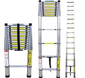 Thang nhôm rút gọn đơn Advindeq ADT214F - Hàng chính hãng