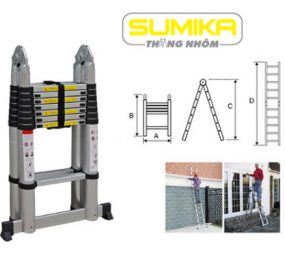 Thang nhôm rút gọn Sumika SK500D - Hàng chính hãng