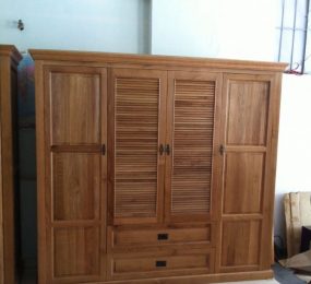Tủ áo gỗ sồi mỹ nhập khẩu 2m x 2m x 65 - Hàng chính hãng