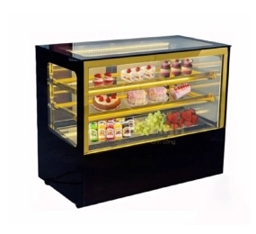 Tủ bánh kem mini kính vuông Snow Village GB-120V - Hàng chính hãng