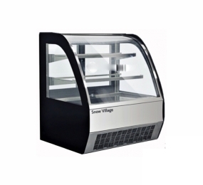 Tủ bánh mini kính cong 70 cm Snow Village GB-100 - Hàng chính hãng