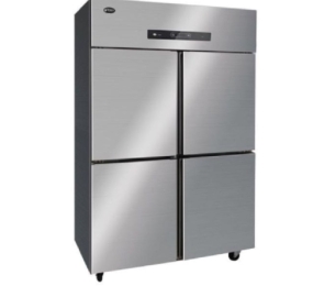 Tủ đông inox 4 cánh Oucboll BCD-1200DW - 870 lít - Hàng chính hãng