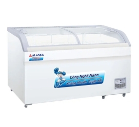 Tủ đông kính lùa cong Alaska KC-395 - Hàng chính hãng