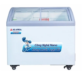 Tủ đông nắp kính lùa cong Alaska KC-210 - Hàng chính hãng