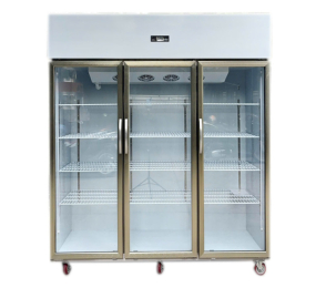 Tủ mát Inox 3 cửa kính mở Lightcool LS-1200F 1253L  - Hàng chính hãng