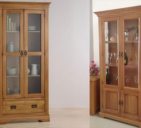 Tủ trưng bày sồi Mỹ 100 x 40 x 195 - Hàng chính hãng