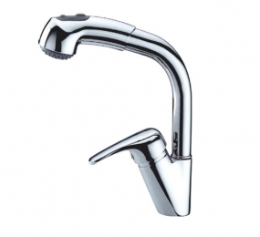 Vòi rửa chén nóng lạnh dây rút Malloca K140 - Hàng chính hãng