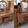 Bàn trang điểm gỗ sồi Mỹ 1m25 x 45 x 76 - Hàng chính hãng