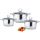 Bộ nồi 3 đáy Sunhouse SH887 - Hàng chính hãng
