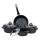 Bộ nồi chảo đá đúc đáy từ Bennix Terra BN-01HOME - Hàng chính hãng