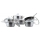 Bộ nồi chảo inox 6 món Faster Diamond - Hàng chính hãng