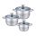 Bộ nồi inox 3 chiếc Smartcook Elmich SM-3337 - Hàng chính hãng