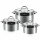 Bộ nồi inox 5 đáy nắp kính Kalite KL-333 - Hàng chính hãng