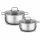 Bộ nồi inox liền khối Elmich Trimax XR EL-3842 size 16, 20cm - Hàng chính hãng
