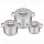 Bộ nồi inox Nagakawa NAG1357 - Hàng chính hãng