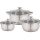 Bộ nồi inox nắp kiếng Taka TKC03C - Hàng chính hãng