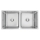 Bồn rửa chén inox Hafele Valeria HS-SD7744 567.23.020 - Hàng chính hãng