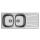 Chậu rửa chén inox Hafele Claudius HS-SDD11650 565.86.391 - Hàng chính hãng