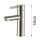 Vòi lavabo nóng lạnh inox Olaytoto KB-216S - Hàng chính hãng