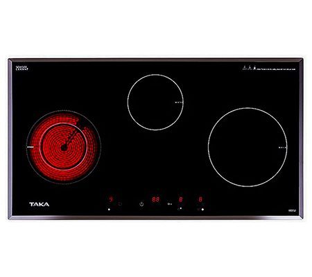 Bếp điện từ hồng ngoại ba Taka IR3EU - Mặt kính Schott Ceran Đức - Hàng chính hãng
