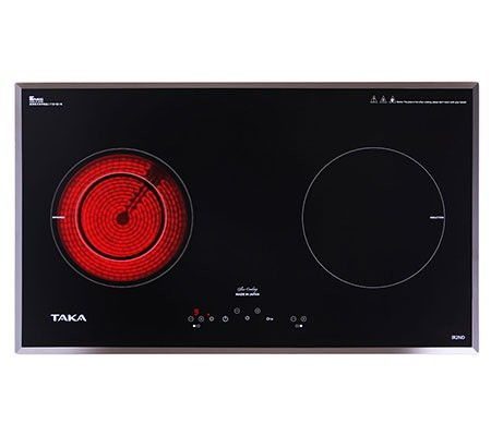 Bếp đôi hồng ngoại điện từ Taka IR2ND - Mặt kính Nippon Nhật Bản  - Hàng chính hãng