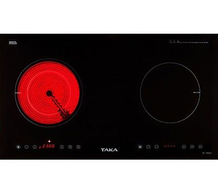 Bếp đôi hồng ngoại - điện từ Taka TK-IR02A - Hàng chính hãng