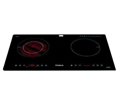 Bếp đôi hồng ngoại - điện từ Taka TK-IR2A1 - Hàng chính hãng