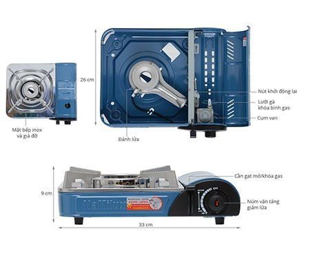 Bếp gas du lịch Namilux NA-161PF - Hàng chính hãng
