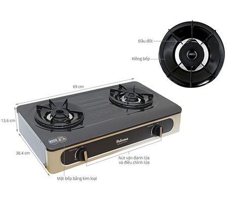 Bếp gas Paloma PA-V71EG - Hàng chính hãng