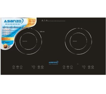 Bếp đôi hồng ngoại điện từ Asanzo IS-16AS1 - Hàng chính hãng