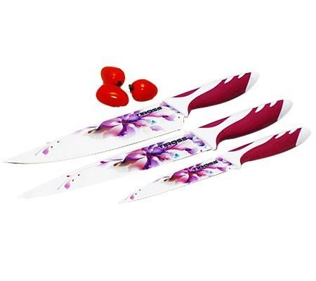 Bộ 3 dao hoa tráng men sứ Tiross TS-1280 - Hàng chính hãng