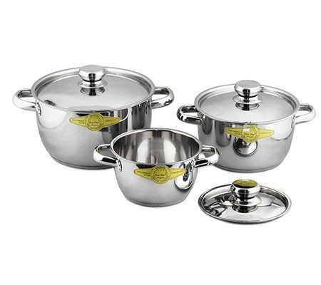 Bộ nồi 3 đáy inox Fivestar FS06C-1 - Hàng chính hãng