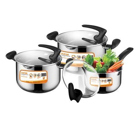 Bộ nồi canh Ever 6 món Supor HT10004-T1 - Inox cao cấp - Hàng chính hãng