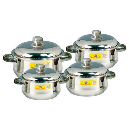 Bộ nồi Hollow 8 pcs Happy Cook HC08CHL  - Hàng chính hãng