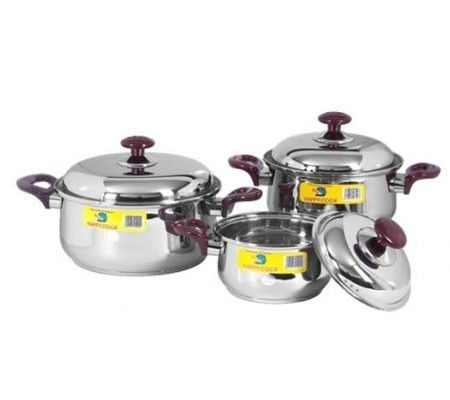 Bộ nồi Inox Happy Cook HC06C1  - Hàng chính hãng