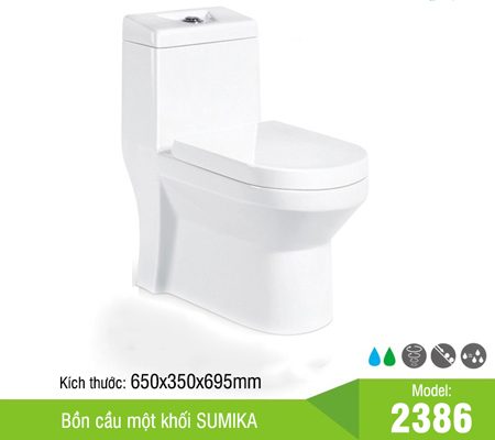 Bồn cầu một khối Sumika 2386 (1018) - Hàng chính hãng
