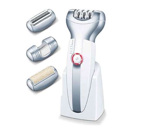 Máy nhổ lông, cạo râu và tẩy da chết Beurer HLE60 - Hàng chính hãng