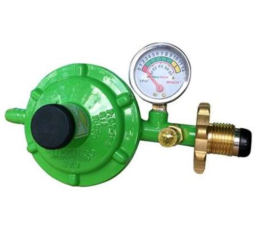 Van ngắt gas tự động Peace World PW-339 có đồng hồ đo áp suất - Hàng chính hãng